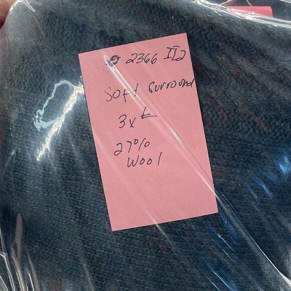 Soft Surroundings Sweater Womans 3xl Hunter Green Oversized Wool Soft Warm Cozy - Picture 16 of 16